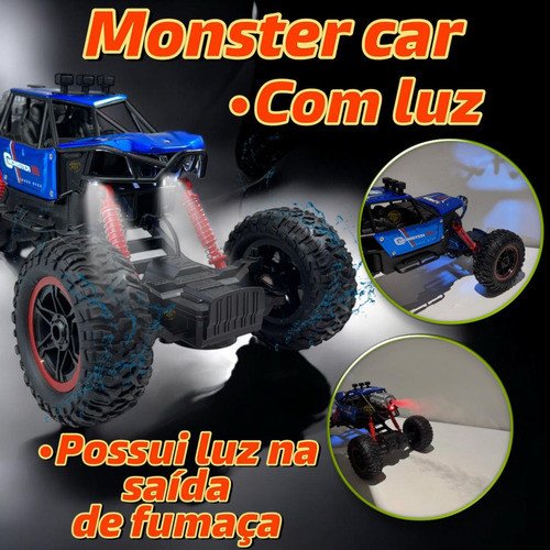 Carrinho De Controle Remoto 4x4 Monster Truck Raio Fumaça - Image 5