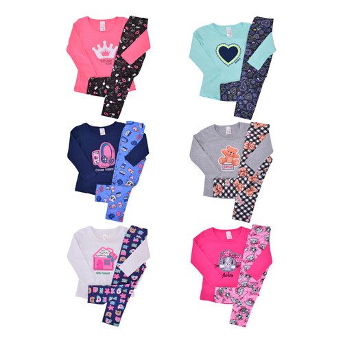 Kit 5 Conjuntos Meia Estação Menina Roupa Infantil Inverno - Image 4