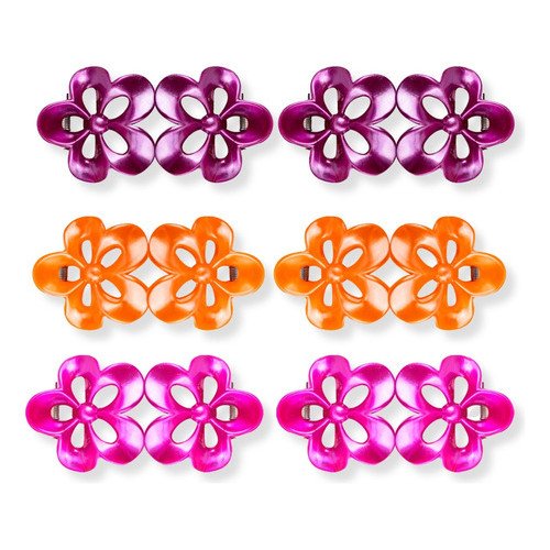 Kit 48 Presilha Prendedor Acessório Cabelo Flor Perolada - Image 2