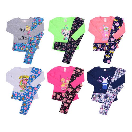 Kit 5 Conjuntos Meia Estação Menina Roupa Infantil Inverno - Image 5