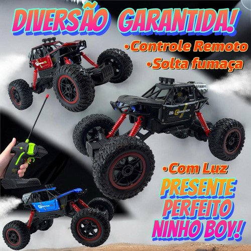Carrinho De Controle Remoto 4x4 Monster Truck Raio Fumaça - Image 7