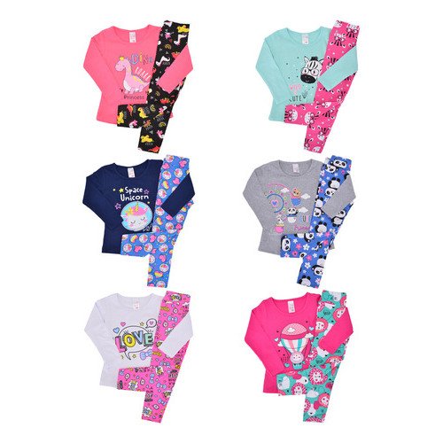 Kit 5 Conjuntos Meia Estação Menina Roupa Infantil Inverno - Image 2