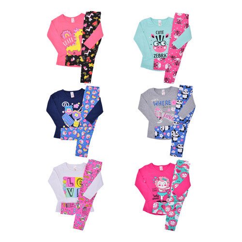 Kit 5 Conjuntos Meia Estação Menina Roupa Infantil Inverno - Image 6